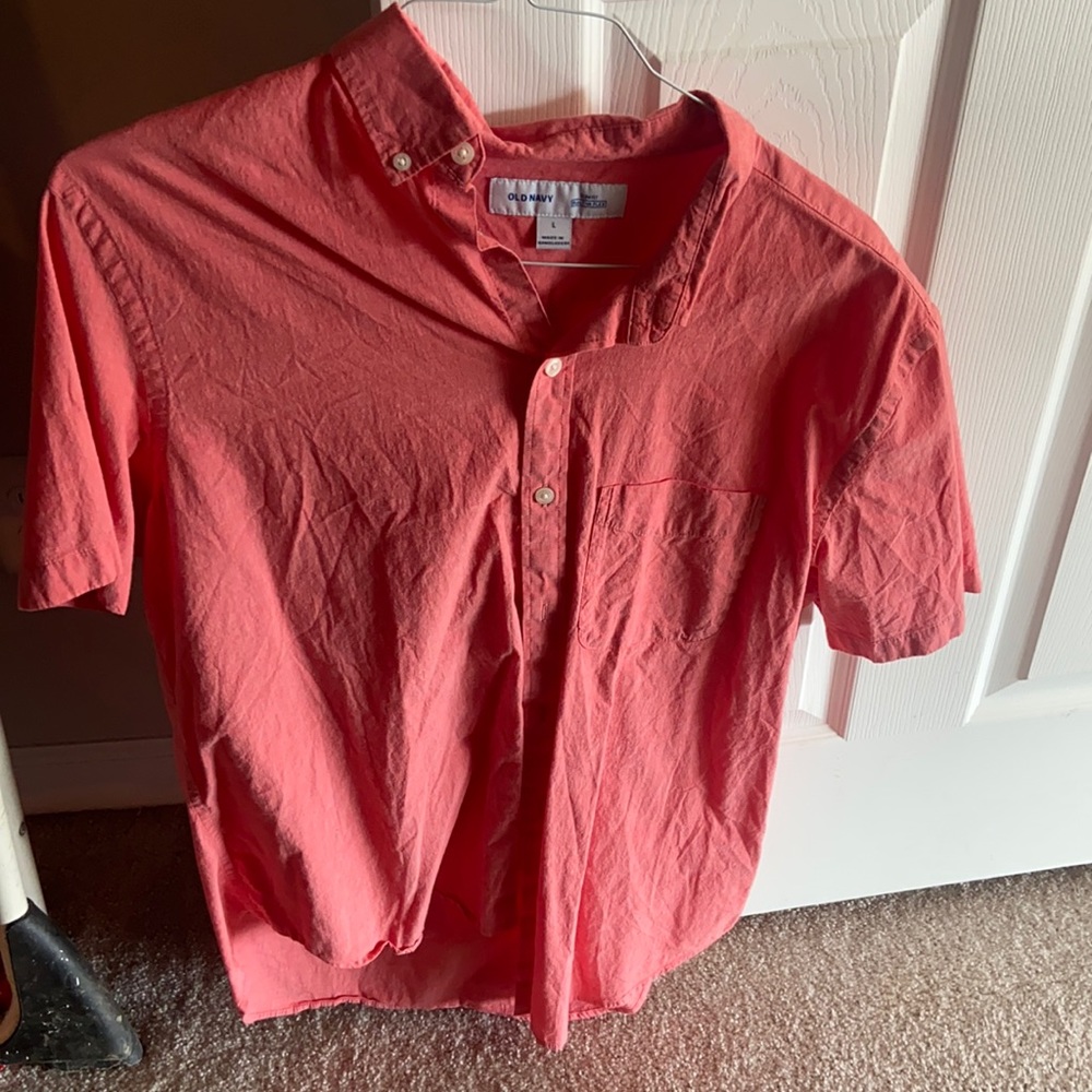 Men’s short sleeve button up